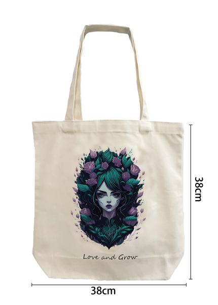 Tote Bag - Rose Girl Dark