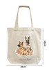 Tote Bag - Dogs and Flower