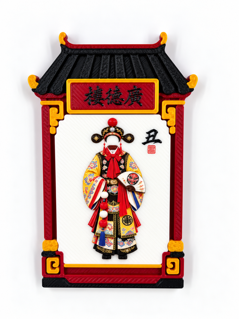Aroids x Chinese Peking Opera Collectible Magnet