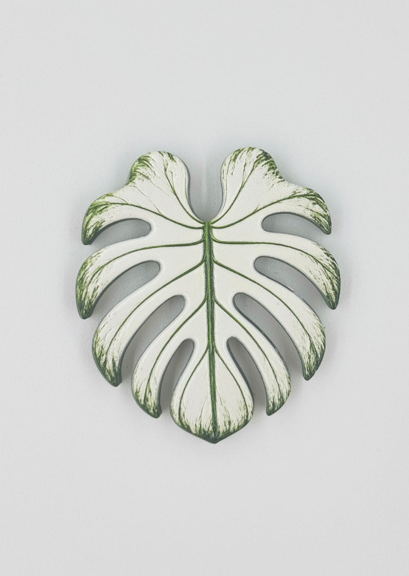 Tropical Leaf Magnet — Monstera Series