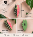Tropical Leaf Magnet — Alocasia Series