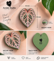 Tropical Leaf Magnet — Anthurium Series