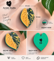 Tropical Leaf Magnet — Anthurium Series