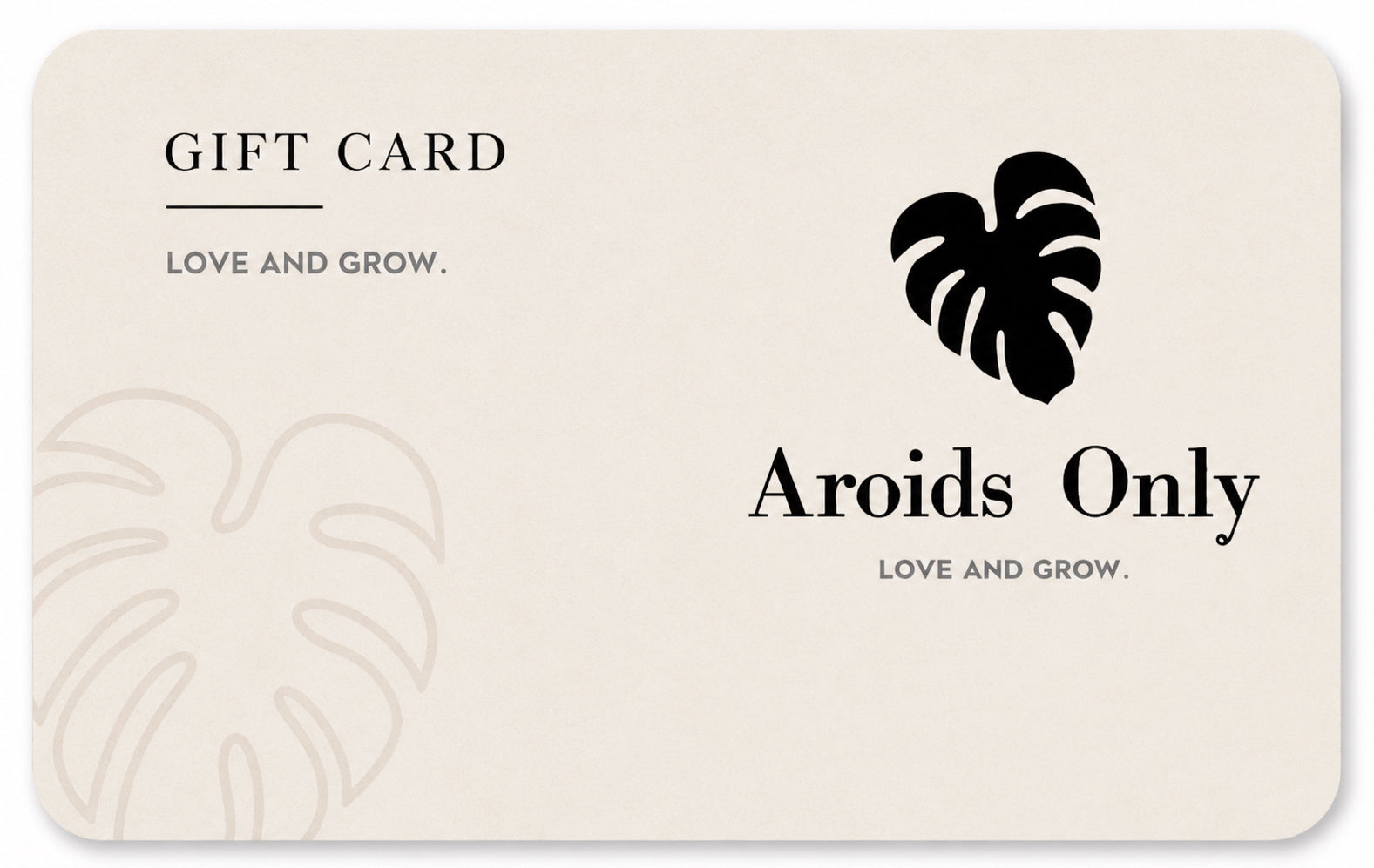 Aroids Only Gift Card