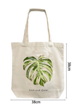 Tote Bag - Rare Variegated Monstera Leaf