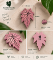 Tropical Leaf Magnet — Begonia Series