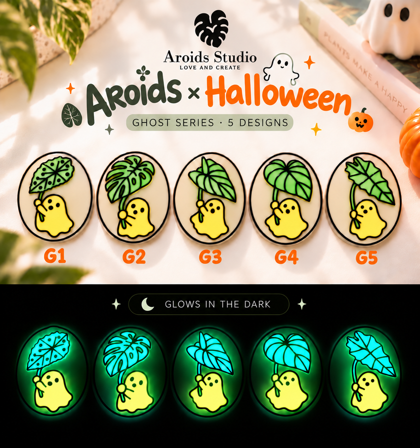 Aroids x Halloween Magnet Collection Series (Glow in the dark)
