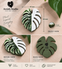 Tropical Leaf Magnet — Monstera Series