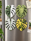 Tropical Leaf Magnet — Monstera Series