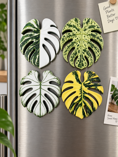 Tropical Leaf Magnet — Monstera Series