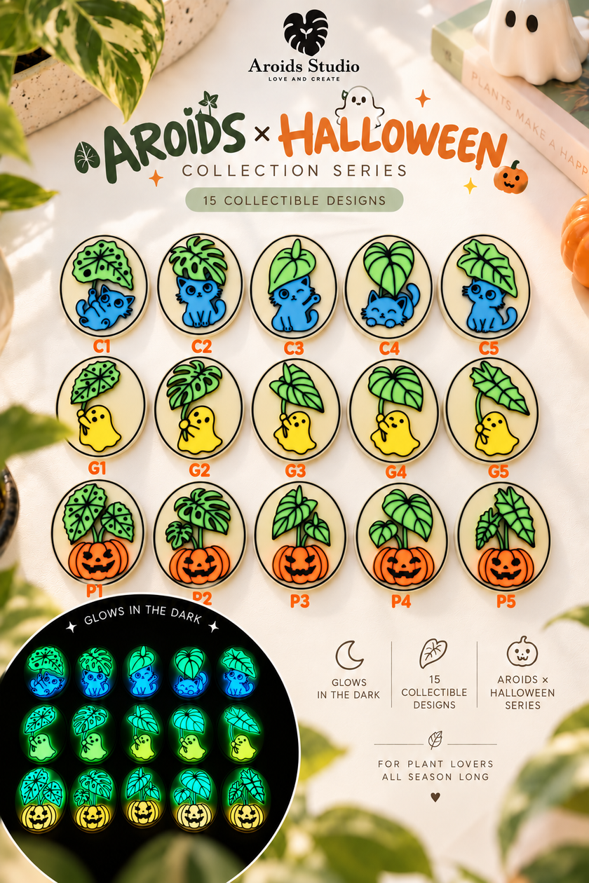 Aroids x Halloween Magnet Collection Series (Glow in the dark)