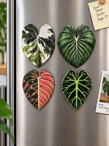 Tropical Leaf Magnet — Philodendron